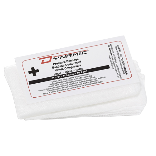 Dynamic Compress Bandage, 6" L x 6" W Meunier Outillage Industriel