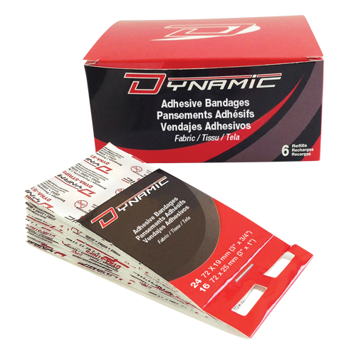 Dynamic Adhesive Bandage Dispenser Refill, Knuckle, 3", Fabric, Non-Sterile Meunier Outillage Industriel