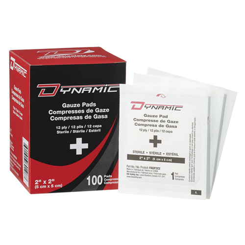 Dynamic Gauze, Pad, 2" L x 2" W, Sterile, Medical Device Class 1 Meunier Outillage Industriel
