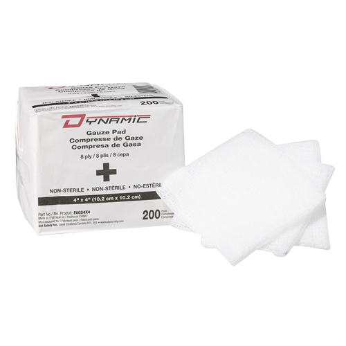 Dynamic Gauze Sponge, Pad, 4" L x 4" W, Medical Device Class 1 Meunier Outillage Industriel