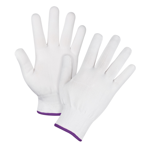 Gants tricot&eacute;s sans couture, Polyester, Calibre 15, Dames/T-petit Meunier Outillage Industriel
