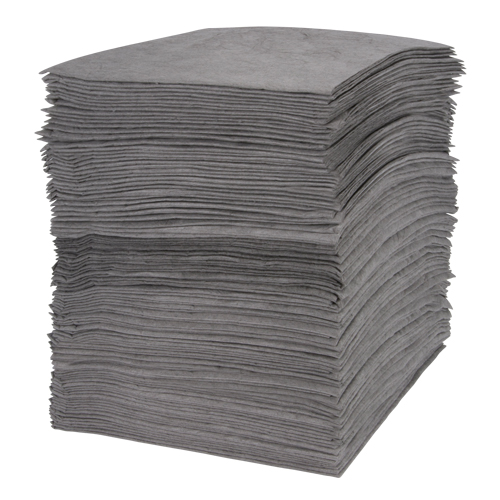 Premium Meltblown Sorbent Pads, Universal, 15" x 18", 30 gal. Absorbancy Meunier Outillage Industriel