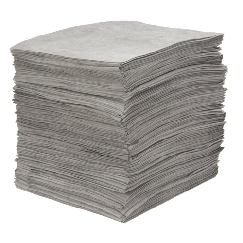Premium Meltblown Sorbent Pads, Universal, 15" x 18", 25 gal. Absorbancy Meunier Outillage Industriel
