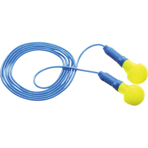 E-A-R Push-Ins Earplugs, Corded, Pair - Polybag, 28/23 dB NRR, One-Size Meunier Outillage Industriel