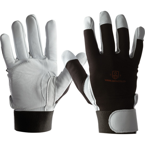IMPACTO&reg; AIRGEL Glove, Size Large, Pearl Leather Palm Meunier Outillage Industriel