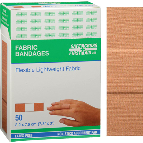 Bandages, Rectangulaire/carr&eacute;e, 3", Tissu, Non st&eacute;rile Meunier Outillage Industriel