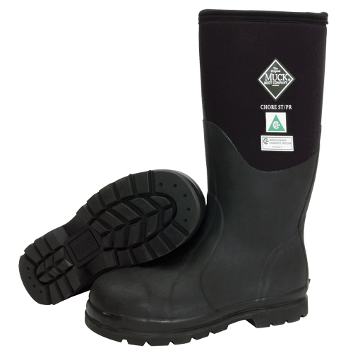 Chore Classic Airmesh-Lined Work Boots, Rubber, Steel Toe, Size 5, Puncture Resistant Sole Meunier Outillage Industriel