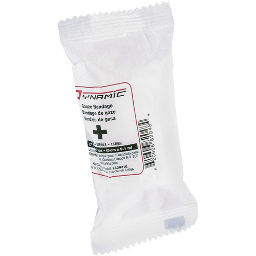 Bandages de gaze Dynamic, Rouleau, 30' lo x 2" la, St&eacute;rile, Dispositif m&eacute;dical Classe 1 Meunier Outillage Industriel