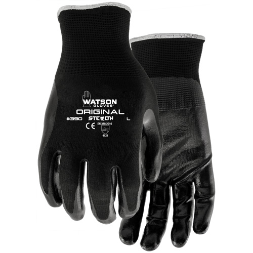 Gants enduits Stealth Original, 7/Petit, R&ecirc;vetement Nitrile, Calibre 13, Enveloppe en Nylon Meunier Outillage Industriel