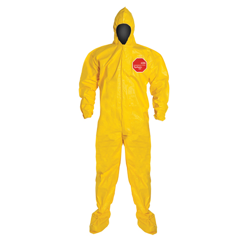 Coveralls, Medium, Yellow, Tychem&reg; 2000 Meunier Outillage Industriel
