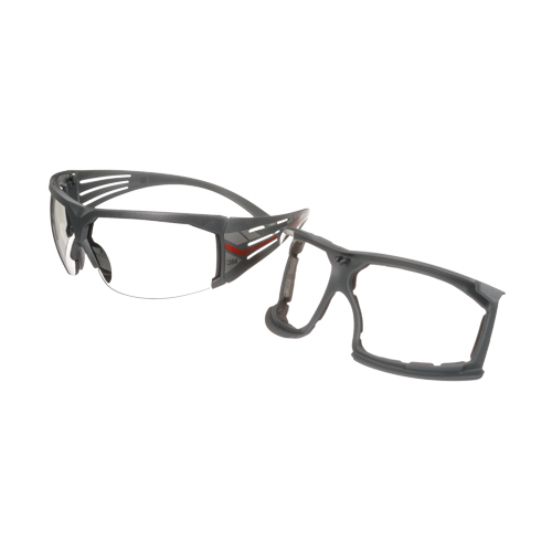 Lunettes de s&eacute;curit&eacute; avec joint s&eacute;rie 600 SecureFit, Lentille Gris/Int&eacute;rieur/ext&eacute;rieur, Antibu&eacute;e, ANSI Z87+/R&eacute;pond ou surpasse la norme CSA Z94.3 Meunier Outillage Industriel
