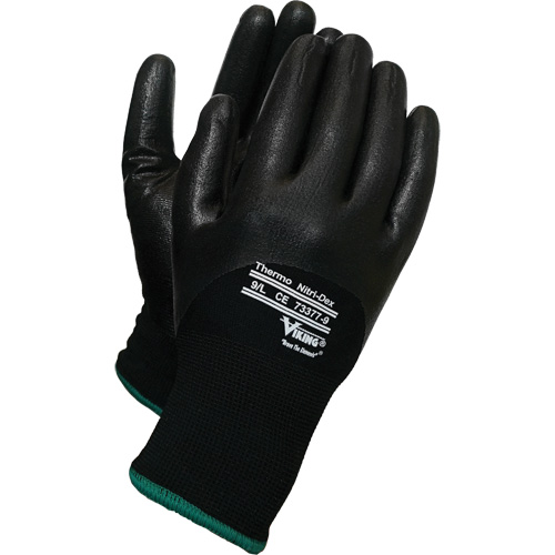 Gants thermiques Nitri-Dex Viking, 8/Moyen, R&ecirc;vetement Nitrile, Calibre 15, Enveloppe en Nylon Meunier Outillage Industriel
