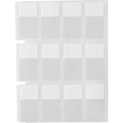&eacute;tiquettes autoplastifiantes pour c&acirc;bles & fils de s&eacute;rie Core, Vinyle, 0,5" lo x 0,75" h, Transparent Meunier Outillage Industriel