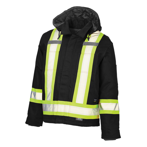 Manteau de s&eacute;curit&eacute;, Noir, Grand Meunier Outillage Industriel