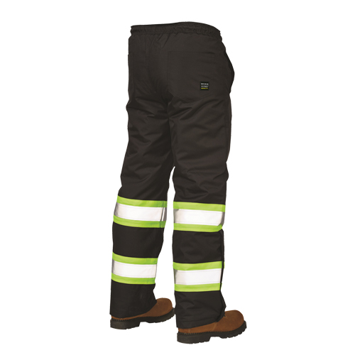 Lined Pull-On Safety Pant, Polyester, Large, Black Meunier Outillage Industriel