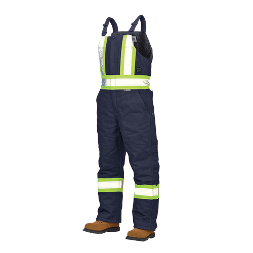 Duck Lined Safety Overalls, Cotton, Large, Navy Blue Meunier Outillage Industriel