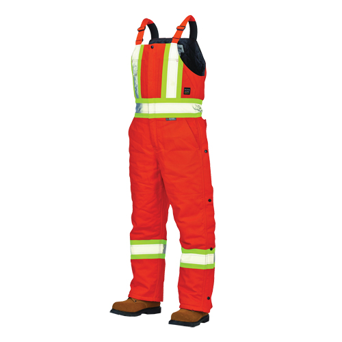 Duck Lined Safety Overalls, Cotton, Large, High Visibility Orange Meunier Outillage Industriel
