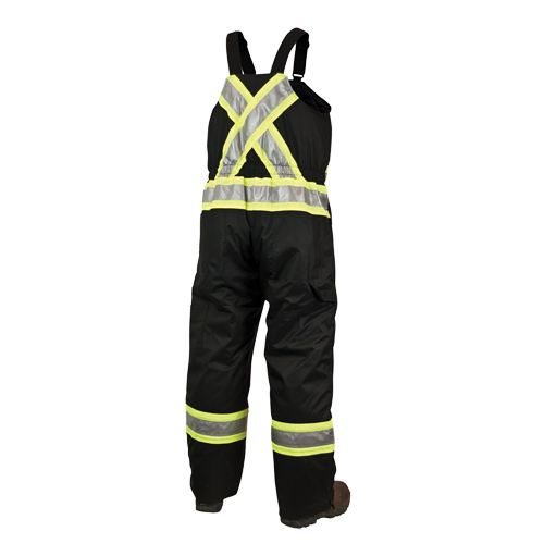 Lined Safety Overalls, Polyester/Polyurethane, Large, Black Meunier Outillage Industriel