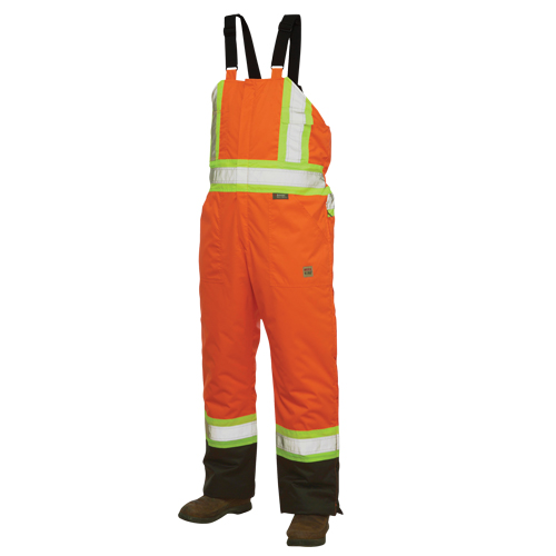 Lined Safety Overalls, Polyester/Polyurethane, Large, High Visibility Orange Meunier Outillage Industriel