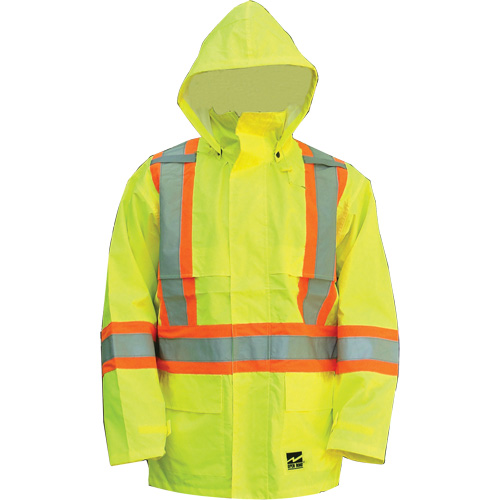 Open Road Jacket, Polyester/Polyurethane, High Visibility Lime-Yellow, Small Meunier Outillage Industriel