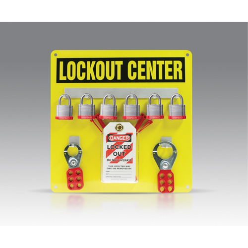 Hanger Board Kit, Laminated Steel Padlocks, 6 Padlock Capacity, Padlocks Included Meunier Outillage Industriel