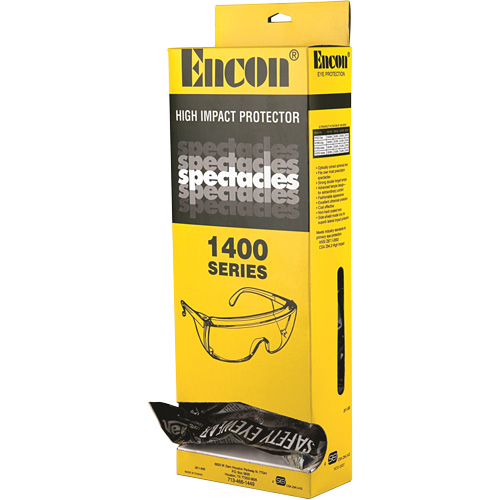 Veratti&reg; Tuff Spec&reg; 1400 Series Safety Glasses with Encon&reg; Dispenser Box, Clear Lens, ANSI Z87+/Meets/Exceeds CSA Z94.3 Meunier Outillage Industriel