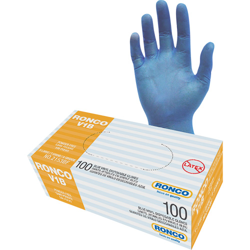 Gants jetables, T-Grand, Vinyle, 3 mils, Sans poudre, Transparent Meunier Outillage Industriel