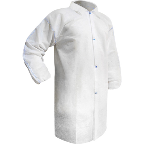 Sarrau jetable, Polypropyl&egrave;ne, Blanc, Moyen Meunier Outillage Industriel