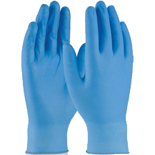 Gants jetables, Petit, Nitrile, 4 mils, Sans poudre, Bleu Meunier Outillage Industriel
