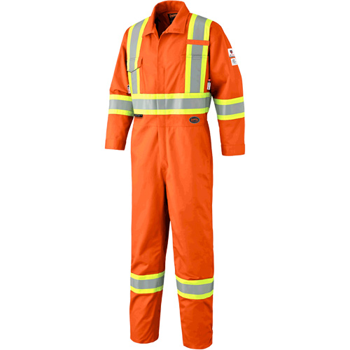 7702 Combinaison de s&eacute;curit&eacute; haute visibilit&eacute; ignifuge, Taille 36, Orange Meunier Outillage Industriel