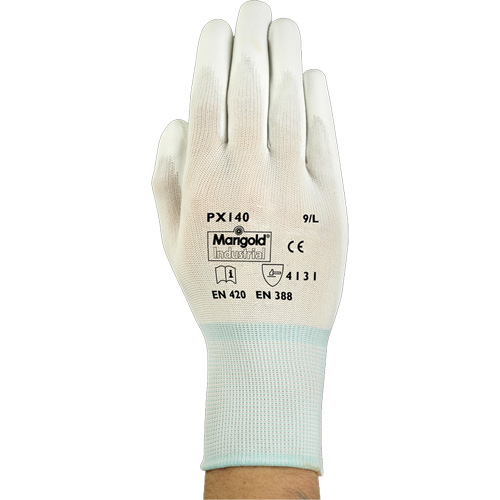 PX140 Coated Gloves, 6/X-Small, Polyurethane Coating, 15 Gauge, Nylon Shell Meunier Outillage Industriel