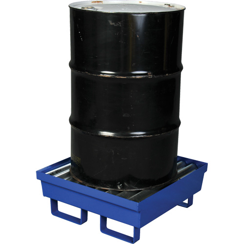 Palette de confinement des d&eacute;versements en acier, Capacit&eacute; de d&eacute;versement 17 gal. US, 27" x 25,75" x 6" Meunier Outillage Industriel