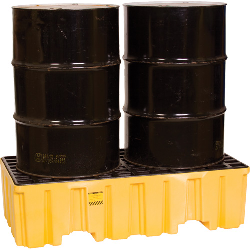 Palette de confinement des d&eacute;versements, Capacit&eacute; de d&eacute;versement 66 gal. US, 26,25" x 51" x 13,75" Meunier Outillage Industriel