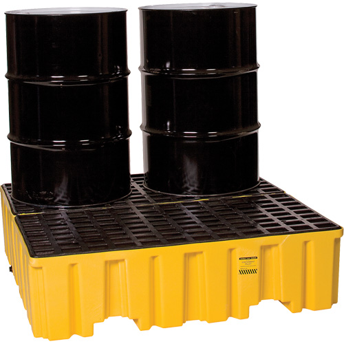 Palette de confinement des d&eacute;versements, Capacit&eacute; de d&eacute;versement 132 gal. US, 51" x 52,5" x 13,75" Meunier Outillage Industriel