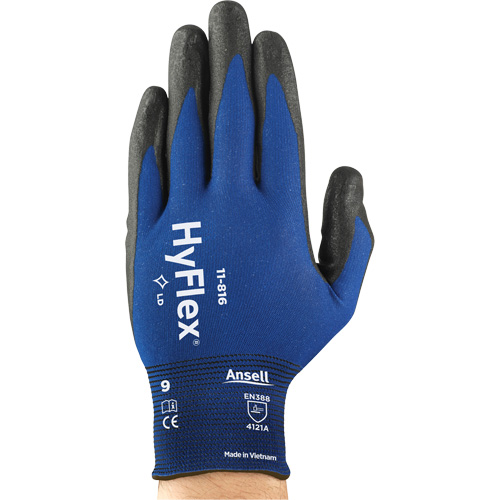 Hyflex&reg; 11-816 Glove, 6, Foam Nitrile Coating, 18 Gauge, Nylon/Spandex Shell Meunier Outillage Industriel