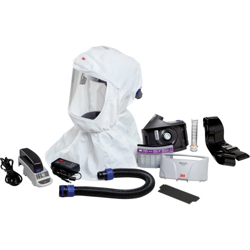 Versaflo Easy Clean PAPR Kit, Loose Fitting Hood & Faceshield, Lithium-Ion Battery Meunier Outillage Industriel