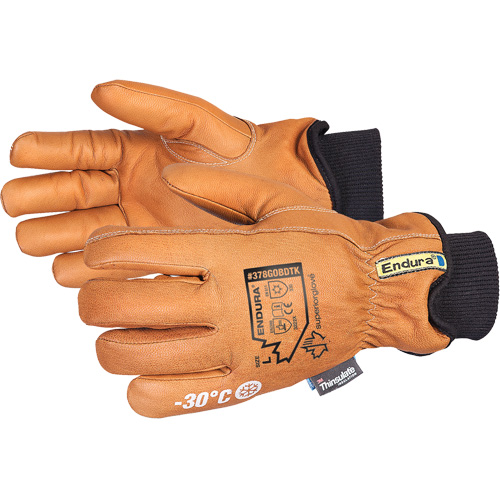 Gants de conducteur de luxe pour l'hiver Endura, T-petit, Paume en Cuir fleur de ch&egrave;vre, Thinsulate Meunier Outillage Industriel