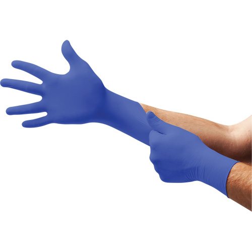 UltraForm&reg; UF-524 Examination Gloves, X-Small, Nitrile, 2.4-mil, Powder-Free, Blue, Class 2 Meunier Outillage Industriel
