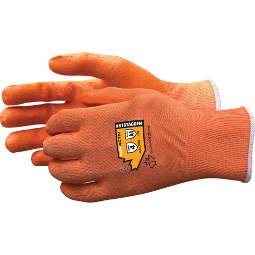 Gants en fibre de filament composite, Taille 5, Calibre 18, Rev&ecirc;tement Mousse de nitrile, Enveloppe en TenActiv, ASTM ANSI niveau A4 Meunier Outillage Industriel