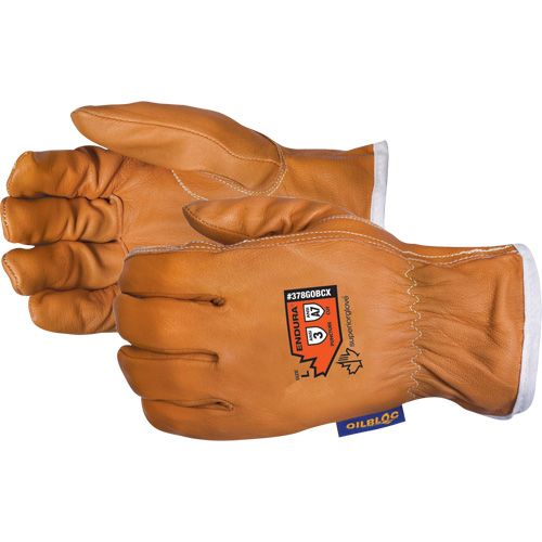 Gants de conducteur tr&egrave;s r&eacute;sistants aux coupures Endura, Petit, Paume en Cuir fleur de ch&egrave;vre, Para-aramide/Acier Meunier Outillage Industriel