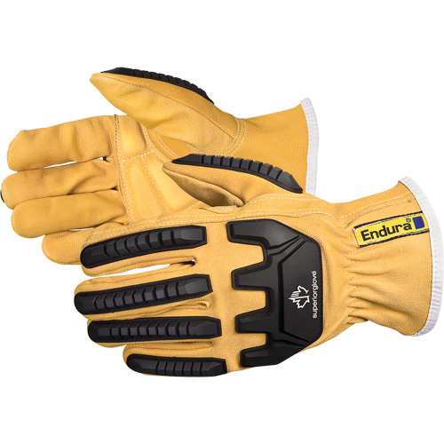 Gants de conducteur antichocs Endura, T-petit, Paume en Cuir fleur de ch&egrave;vre, Kevlar Meunier Outillage Industriel