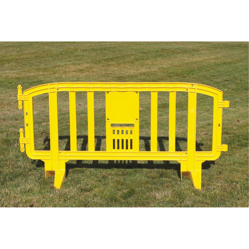 Movit Barricade, Interlocking, 78" L x 39" H, Yellow Meunier Outillage Industriel