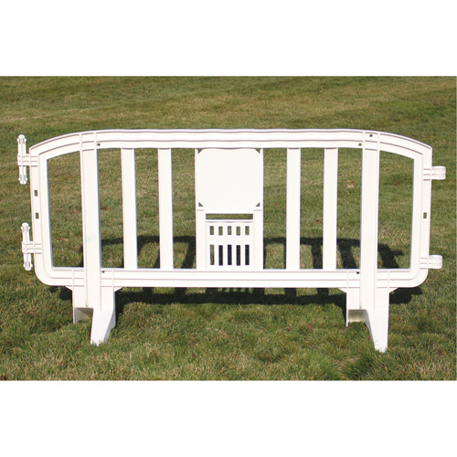 Movit Barricade, Interlocking, 78" L x 39" H, White Meunier Outillage Industriel