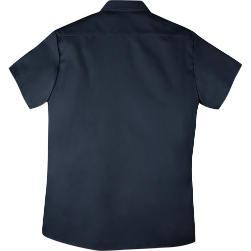 Twill Short-Sleeved Work Shirt with Snap, Men's, Medium (Tall), Navy Blue Meunier Outillage Industriel