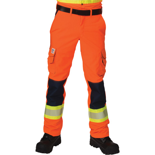 Ripstop High-Visibility Cargo Pants, Polyester, 28, High Visibility Orange Meunier Outillage Industriel