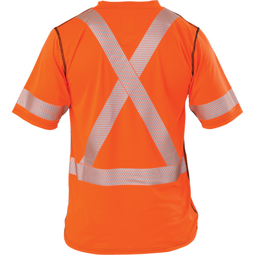Polartec&reg; Power Grid&reg; High Visibility Short Sleeved T-Shirt, Polyester, 2X-Large, Orange Meunier Outillage Industriel
