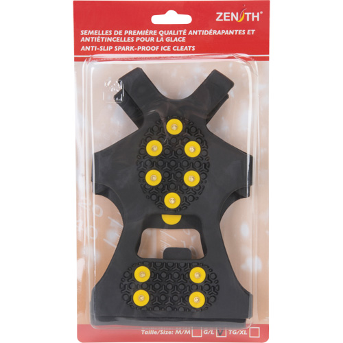 Anti-Slip Spark-Proof Ice Cleats, Brass, Stud Traction, Large Meunier Outillage Industriel