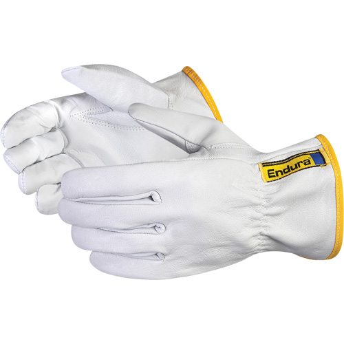 Gants de conducteur Endura, Petit, Paume en Cuir fleur de ch&egrave;vre Meunier Outillage Industriel