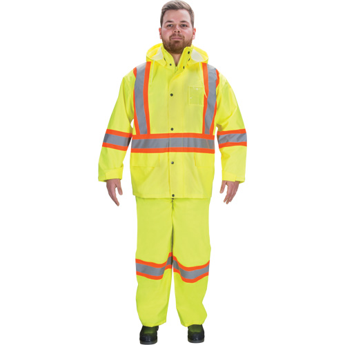 V&ecirc;tements imperm&eacute;ables RZ1000, Polyester, T-Grand, Jaune lime haute visibilit&eacute; Meunier Outillage Industriel
