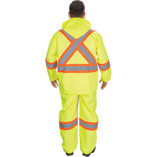 V&ecirc;tements imperm&eacute;ables RZ1000, Polyester, T-Grand, Jaune lime haute visibilit&eacute; Meunier Outillage Industriel
